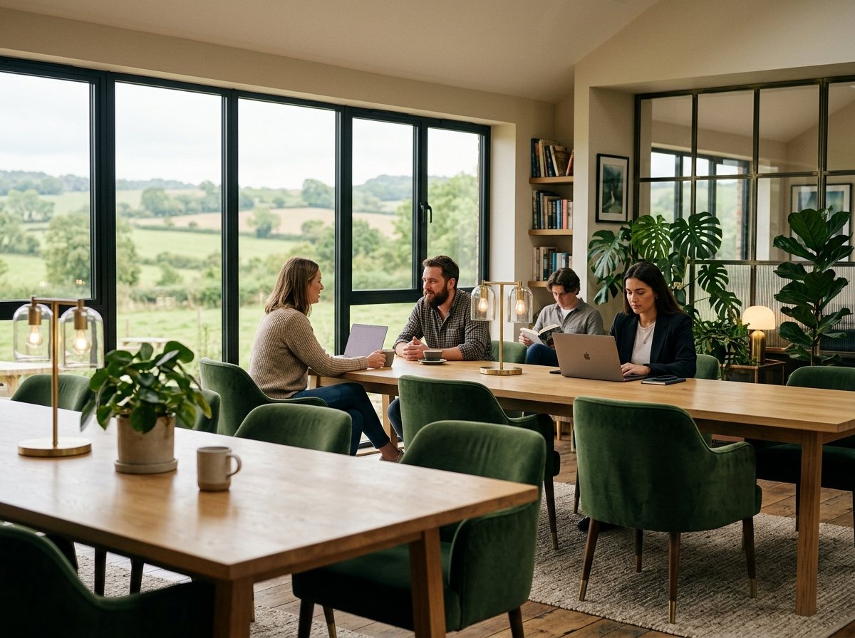 The members' business club co-working space